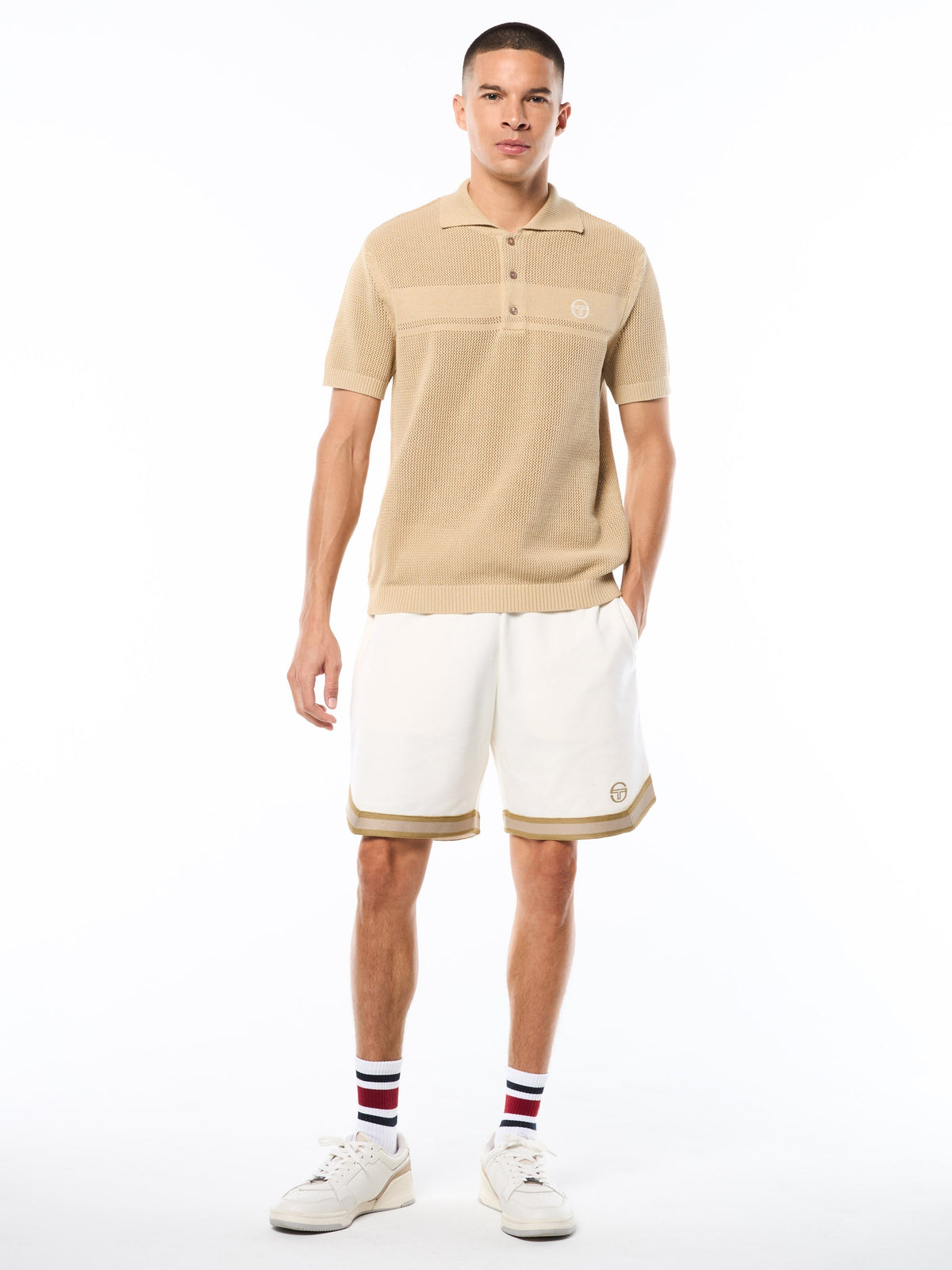 Sabino Knit Polo-Mojave Desert