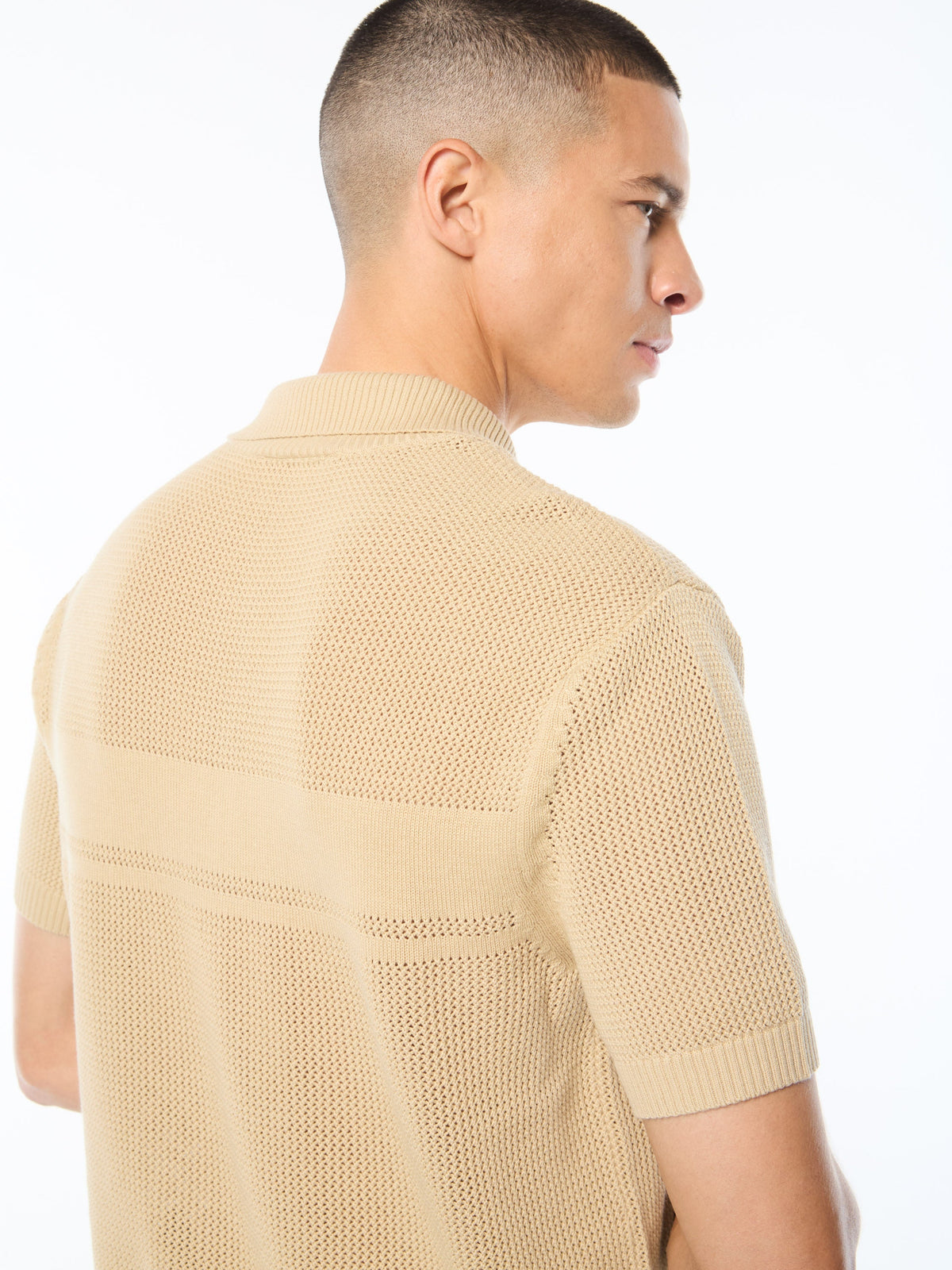 Sabino Knit Polo-Mojave Desert