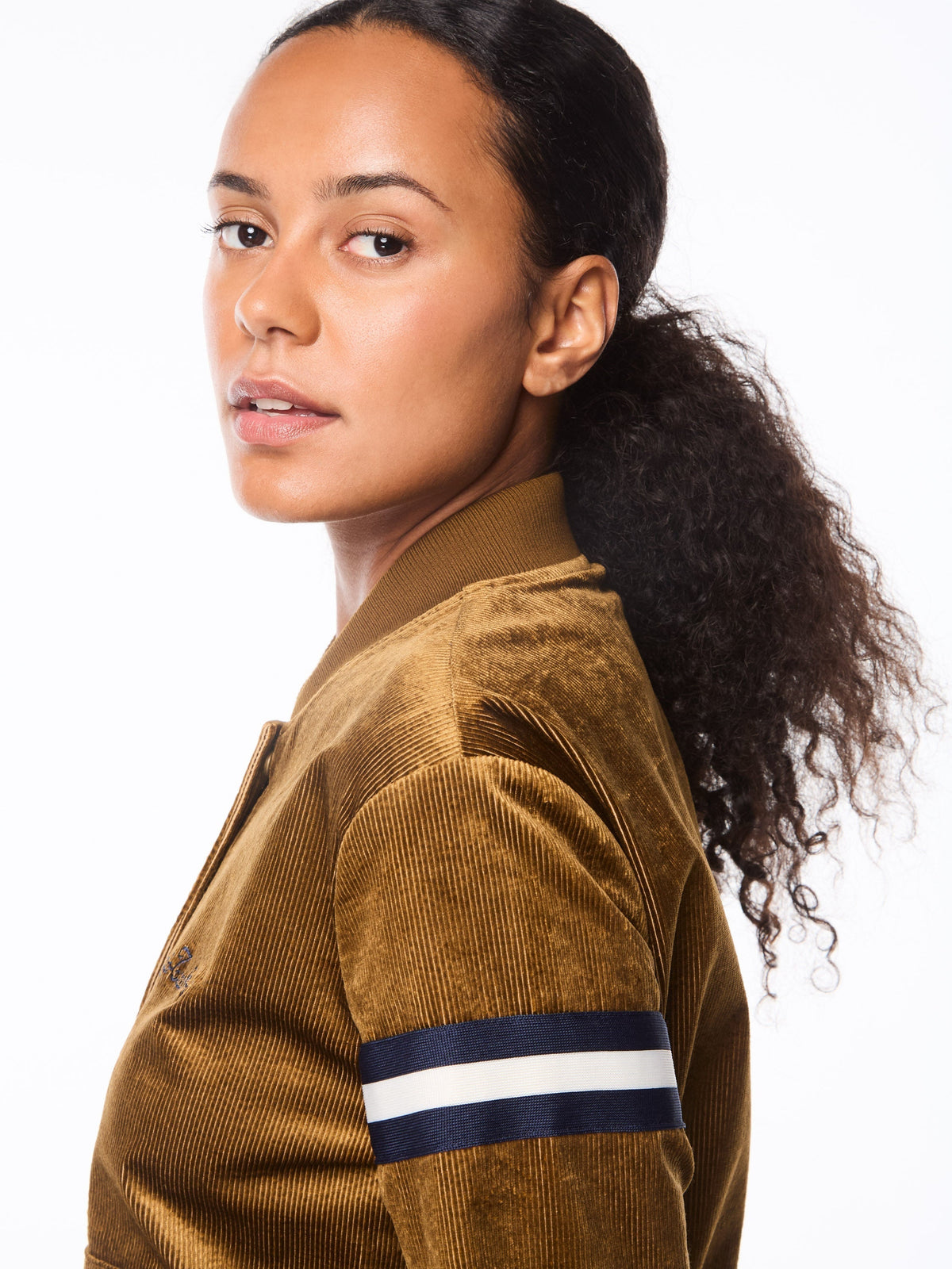 Women's Cordurato Track Jacket- Bronze Brown