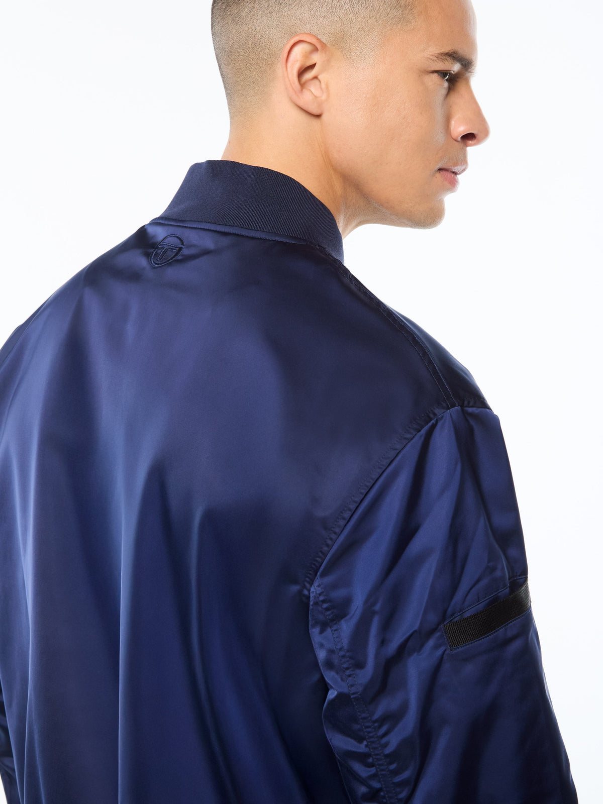 Piano Bomber Jacket-Maritime Blue