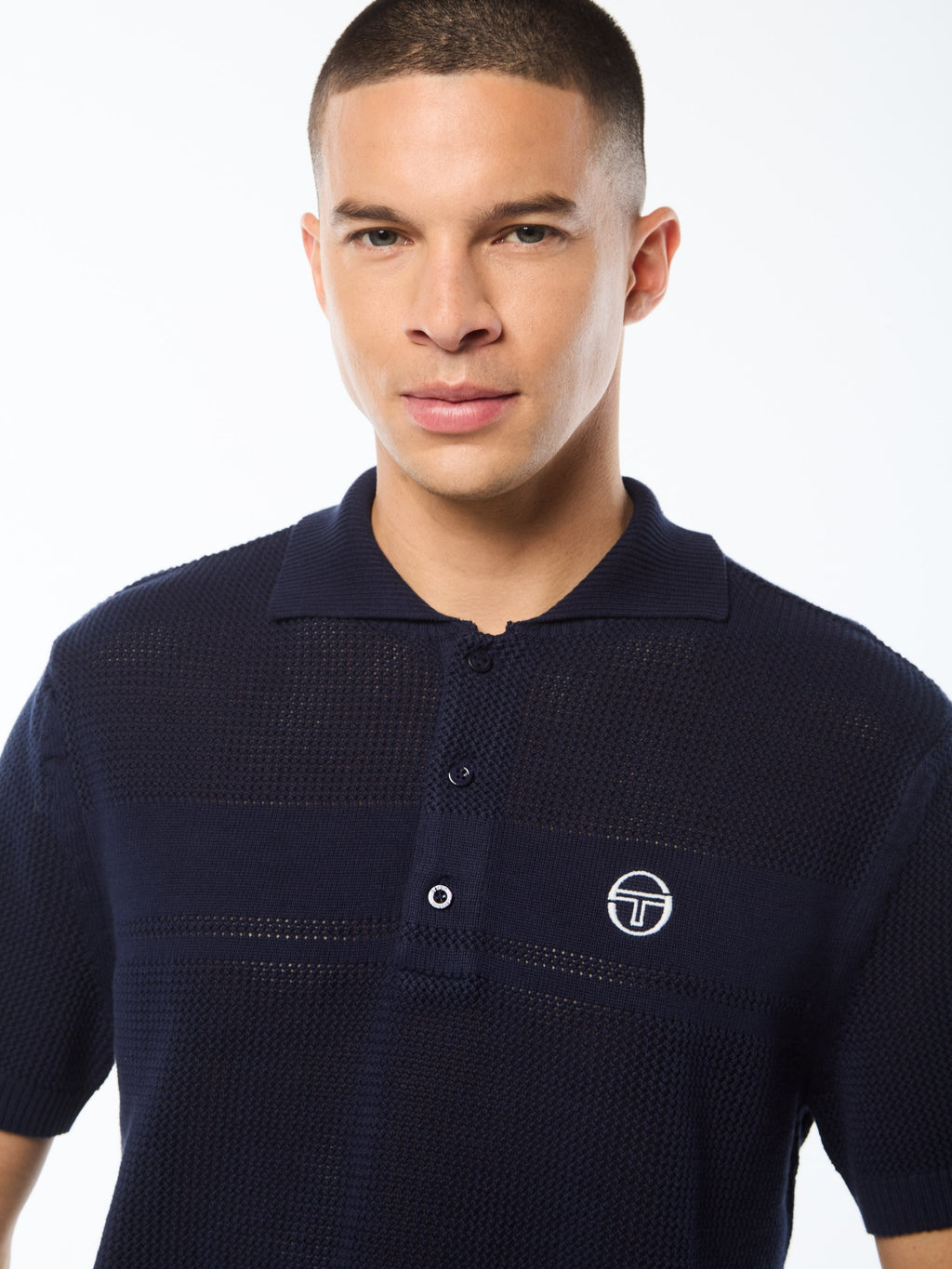 Sabino Knit Polo-Maritime Blue