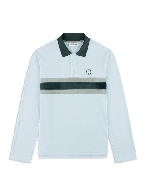 Banda Velour Polo- Baby Blue