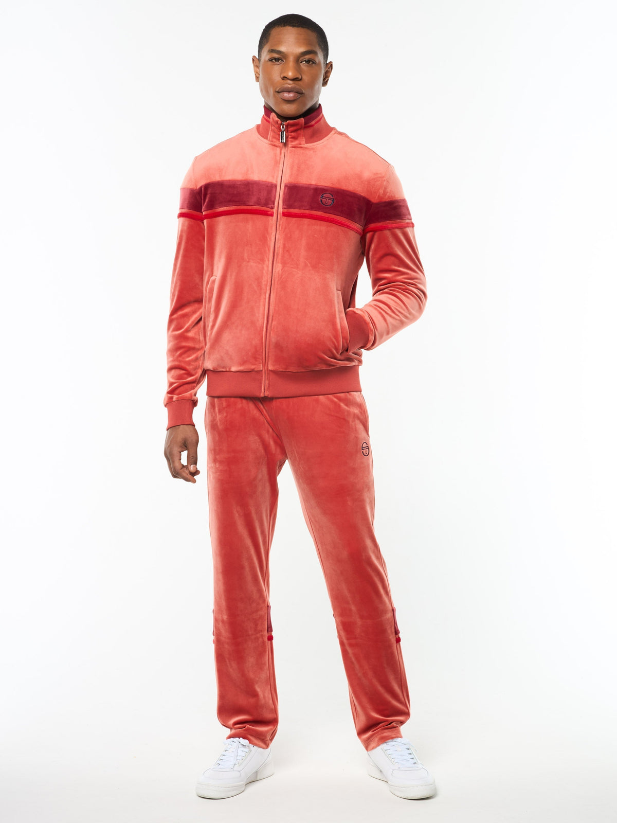 Damarindo Velour Track Jacket- Hot Sauce