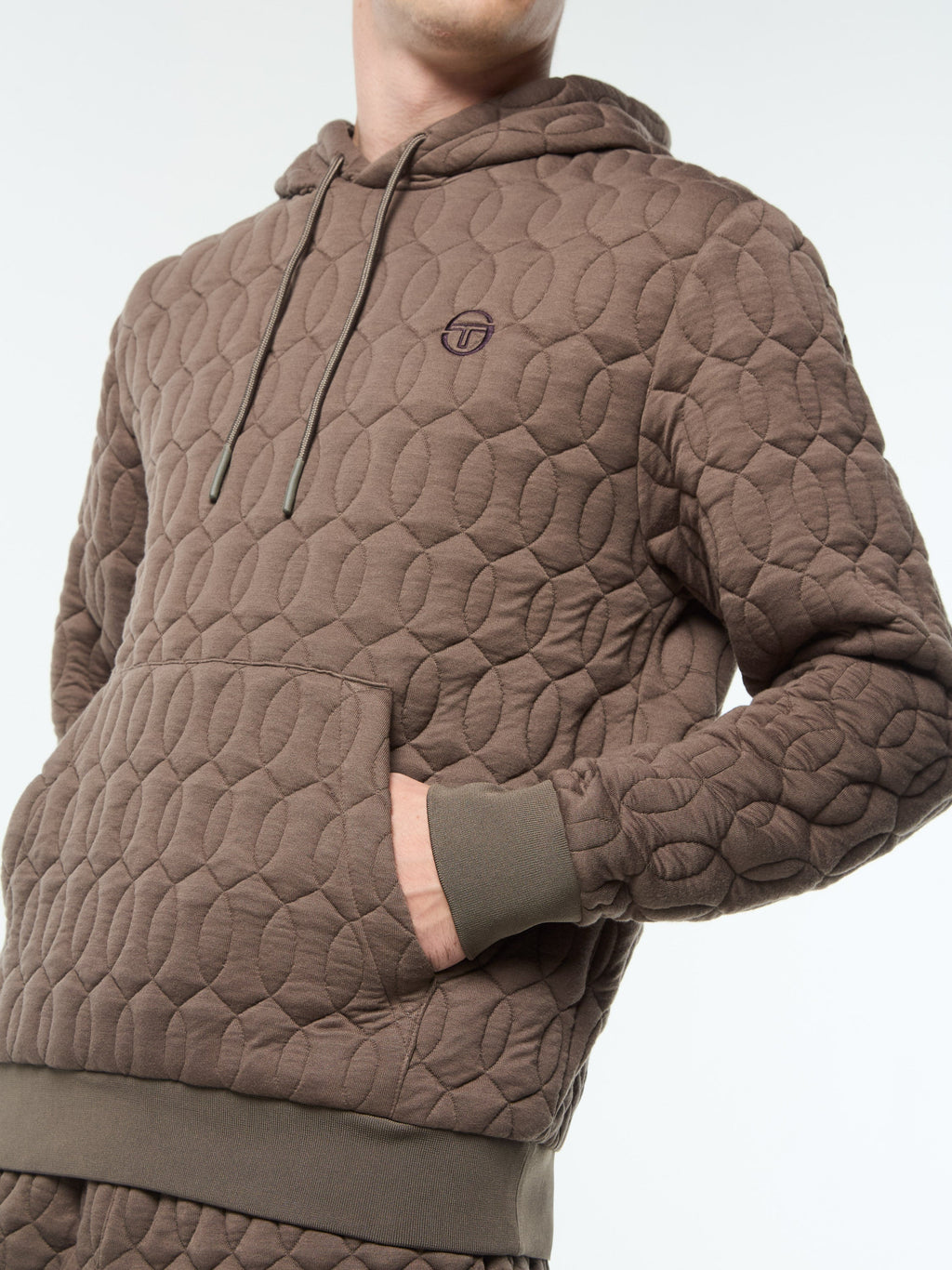 Aversa Quilted Hoodie- Morel