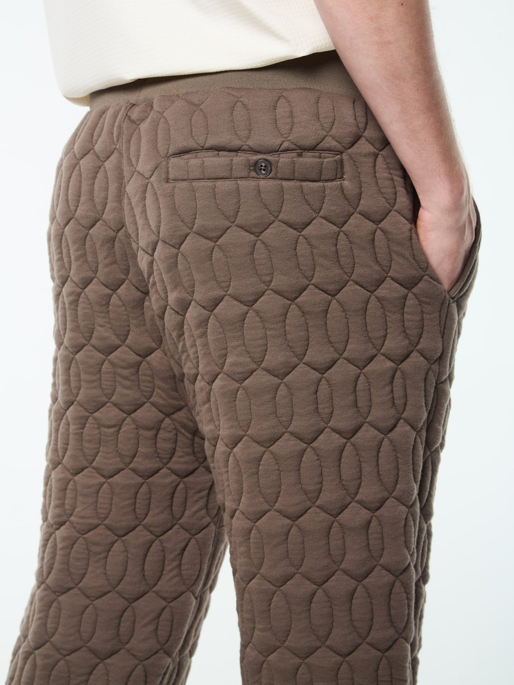 Aversa Quilted Sweatpant- Morel