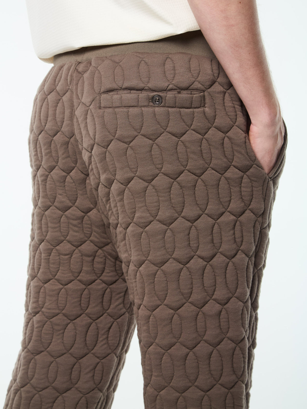 Aversa Quilted Sweatpant- Morel