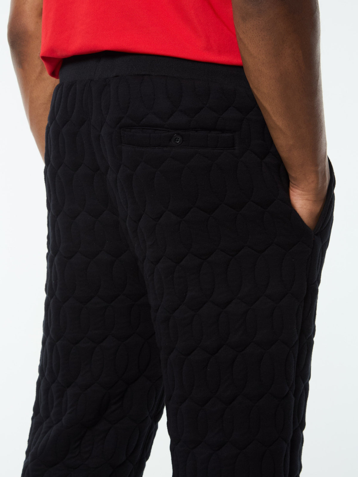 Aversa Quilted Sweatpant- Black Beauty