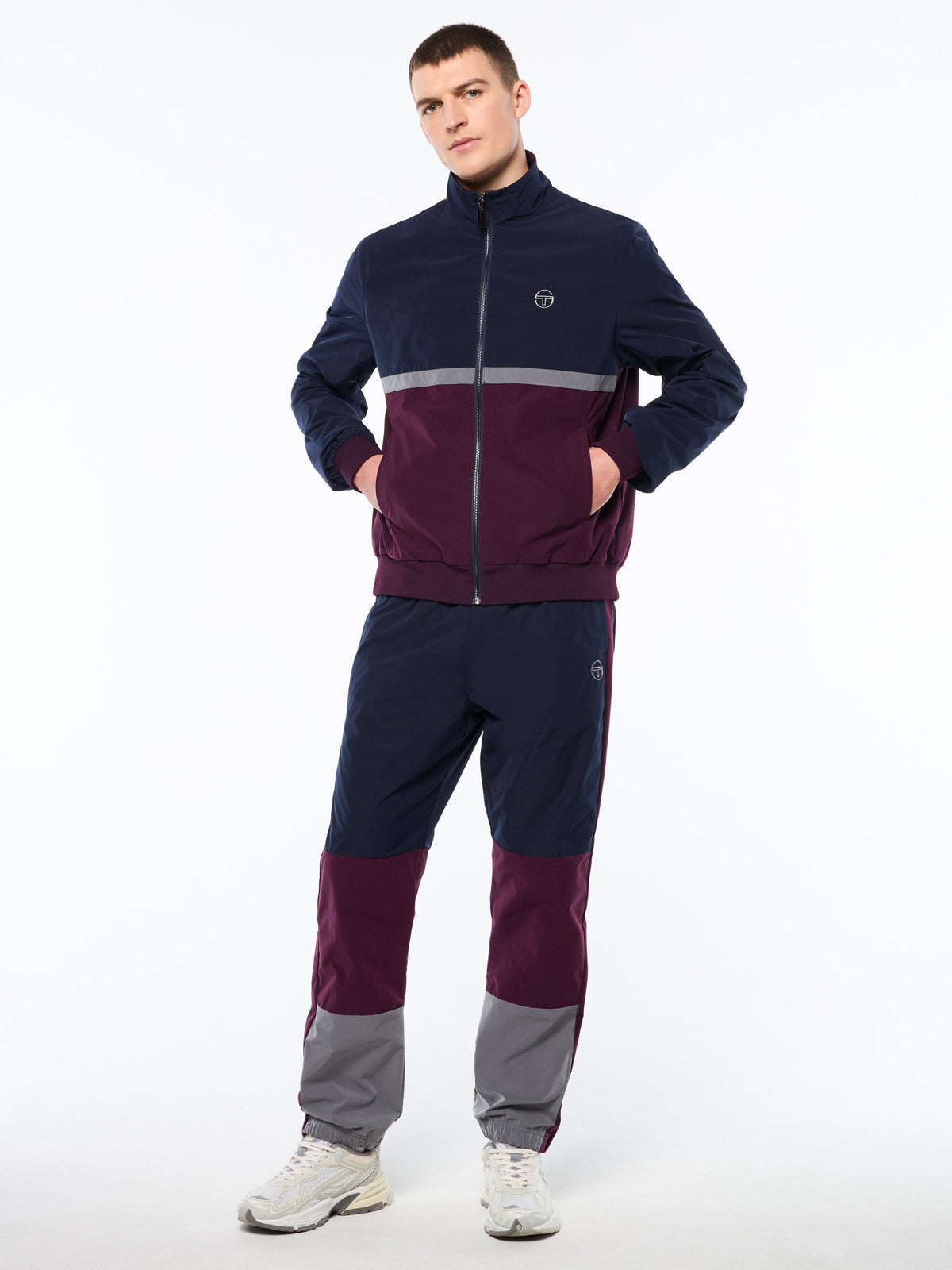 Portico Track Jacket- Maritime Blue