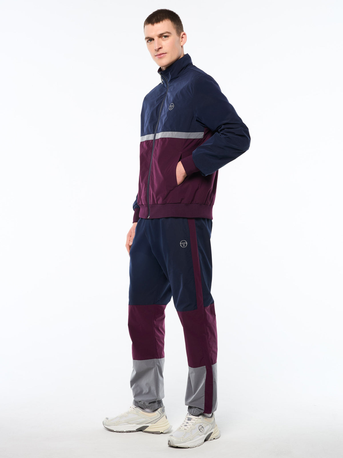 Portico Track Jacket- Maritime Blue