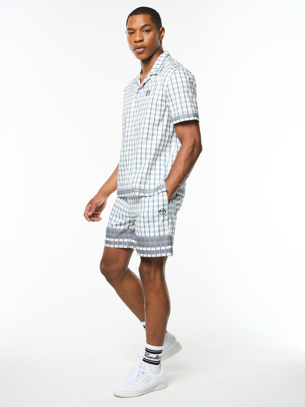 Quadretto Cabana Shirt- Brilliant White