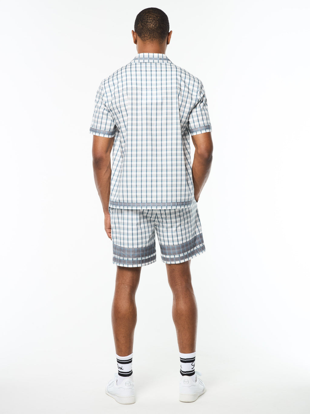 Quadretto Cabana Shirt- Brilliant White