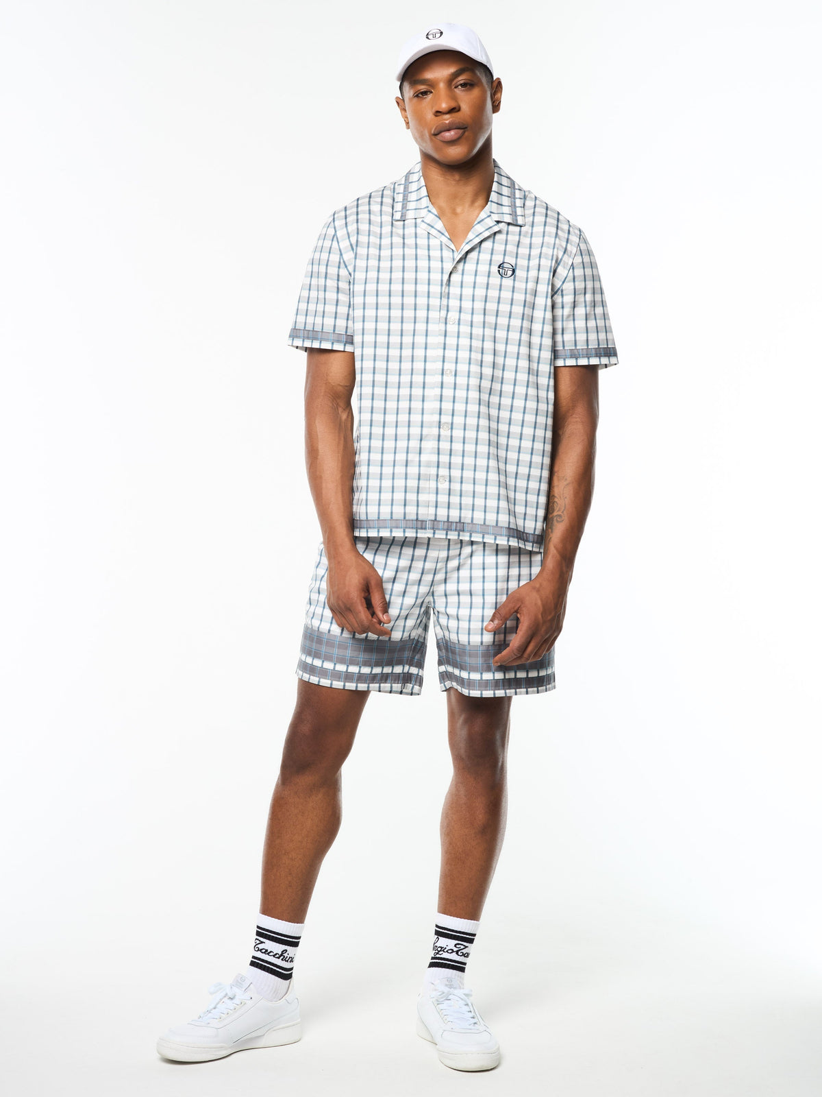 Quadretto Cabana Shirt- Brilliant White
