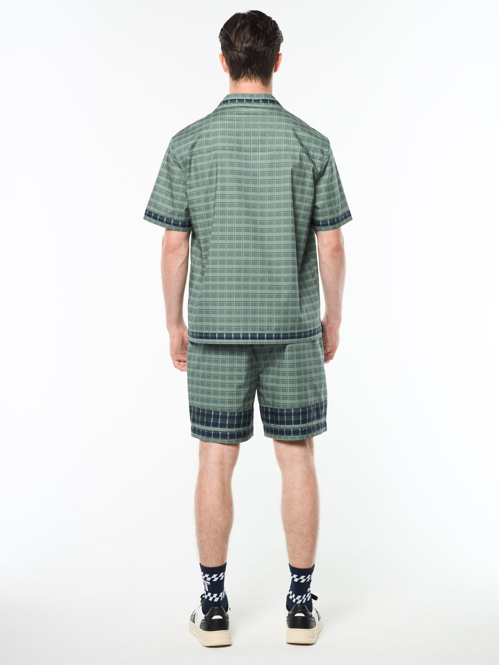 Quadretto Cabana Shirt- Duck Green