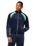 Banda Velour Track Jacket- Maritime Blue