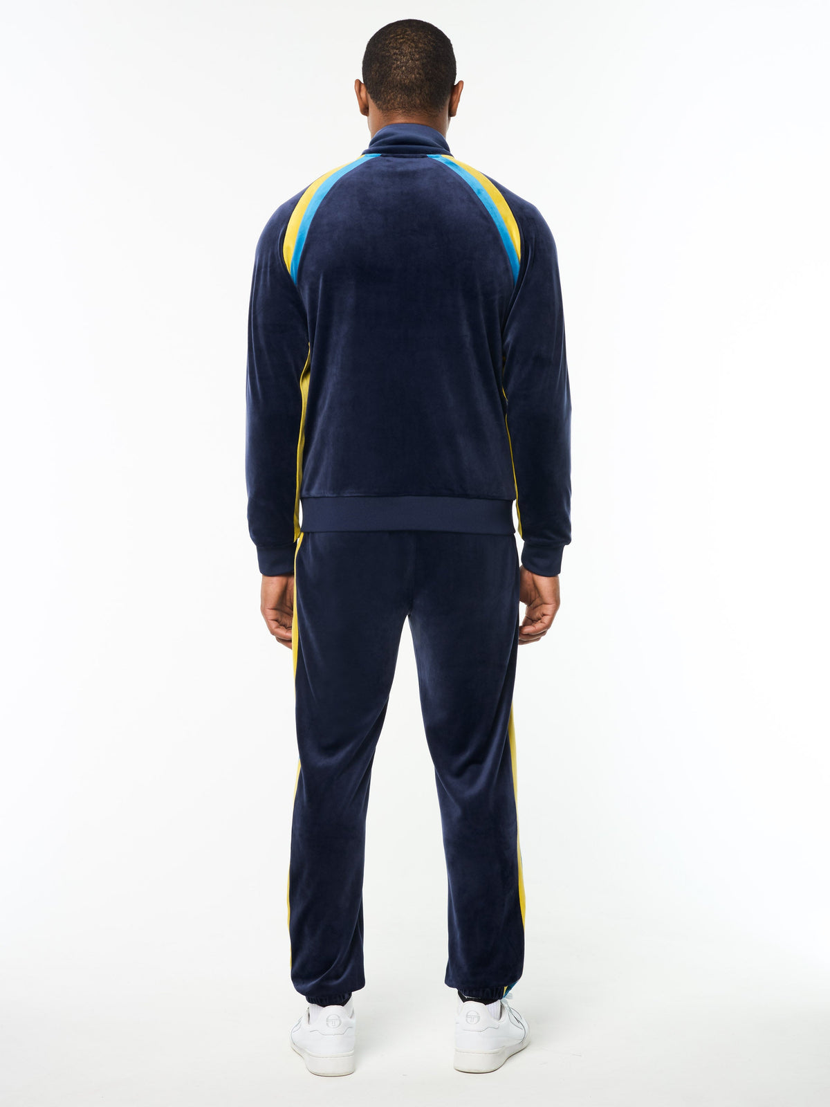 Banda Velour Track Jacket- Maritime Blue