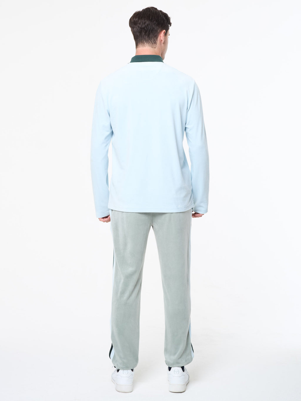 Banda Velour Polo- Baby Blue