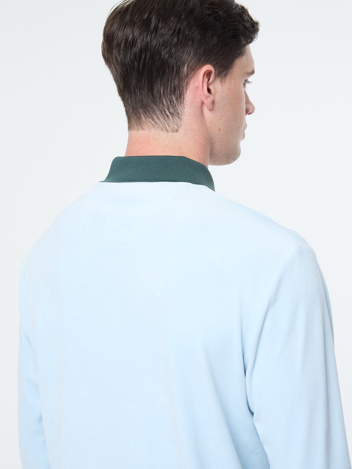 Banda Velour Polo- Baby Blue