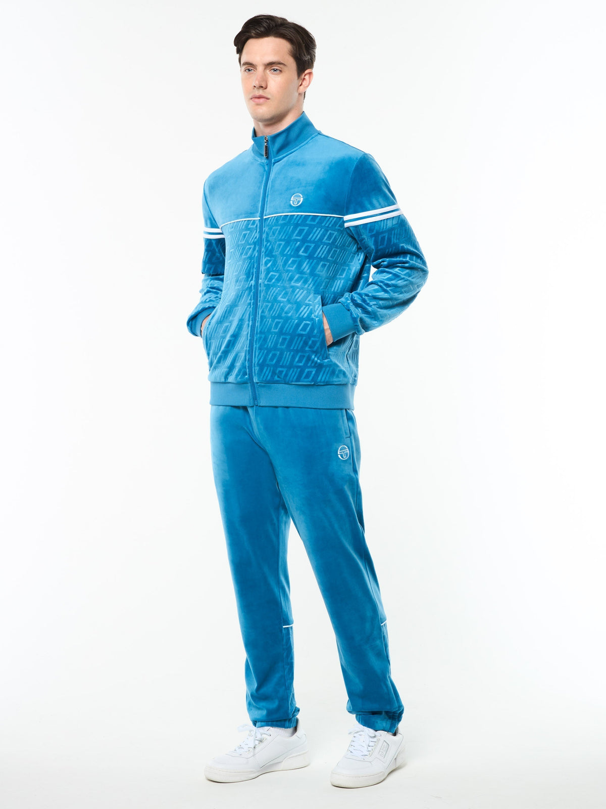 Bandiera Track Jacket- Mykonos Blue