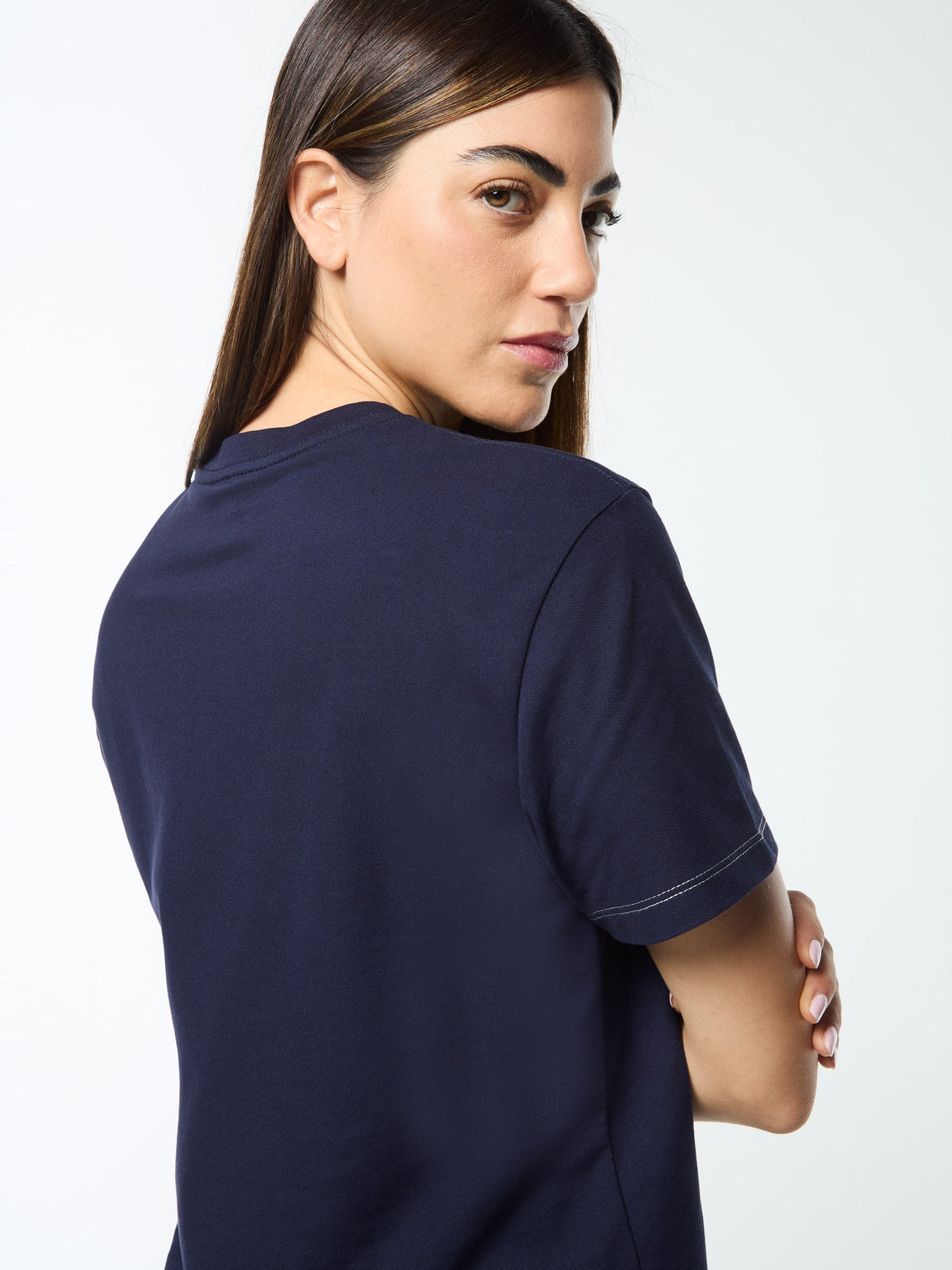 Nera Boxy Tee- Maritime Blue