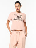 Nera Boxy Tee- Evening Sand