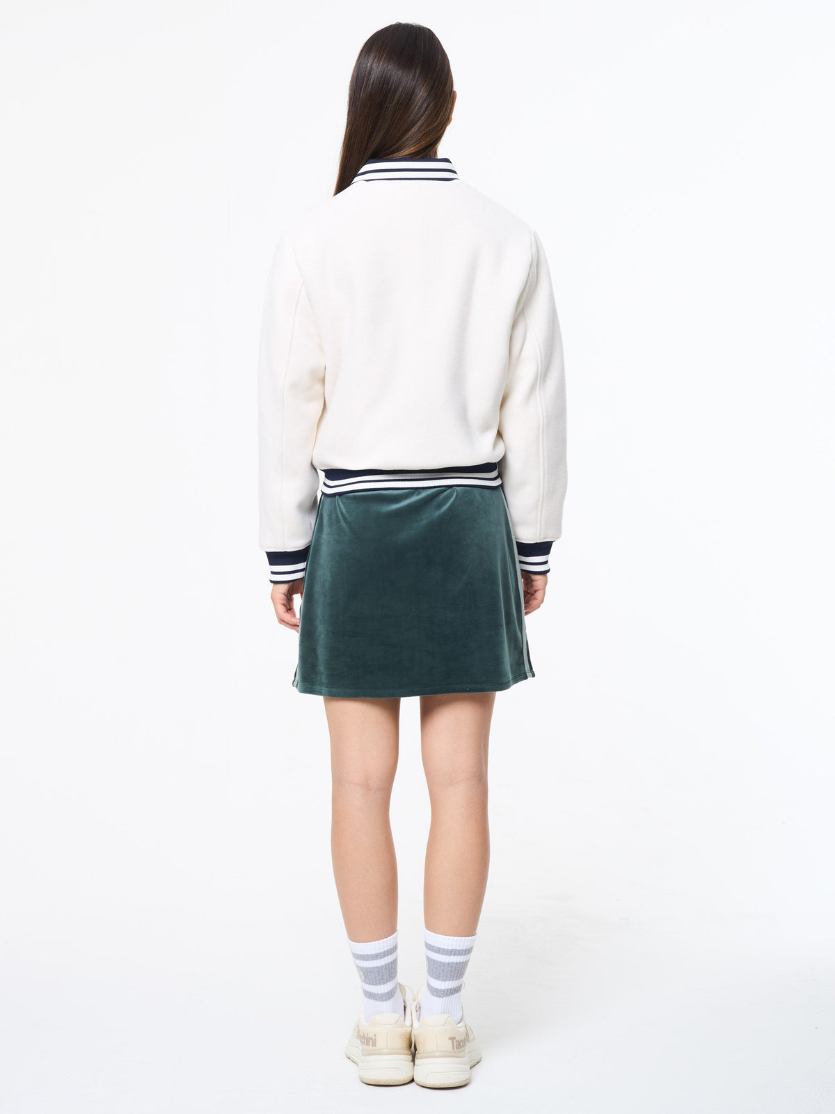Marisa Varsity Jacket- Gardenia