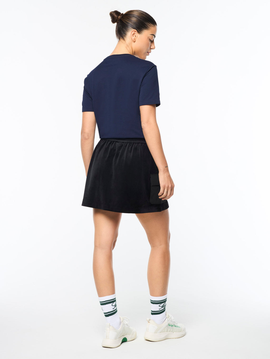 Adele Velour Skirt- Black Beauty