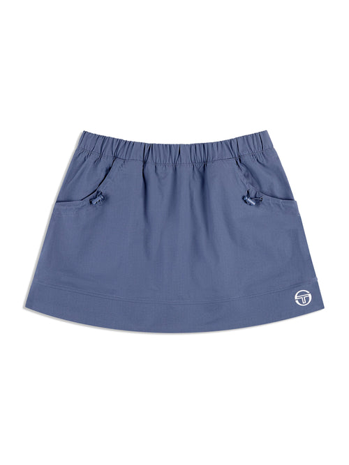 Aria Track Skirt- Blue Indigo