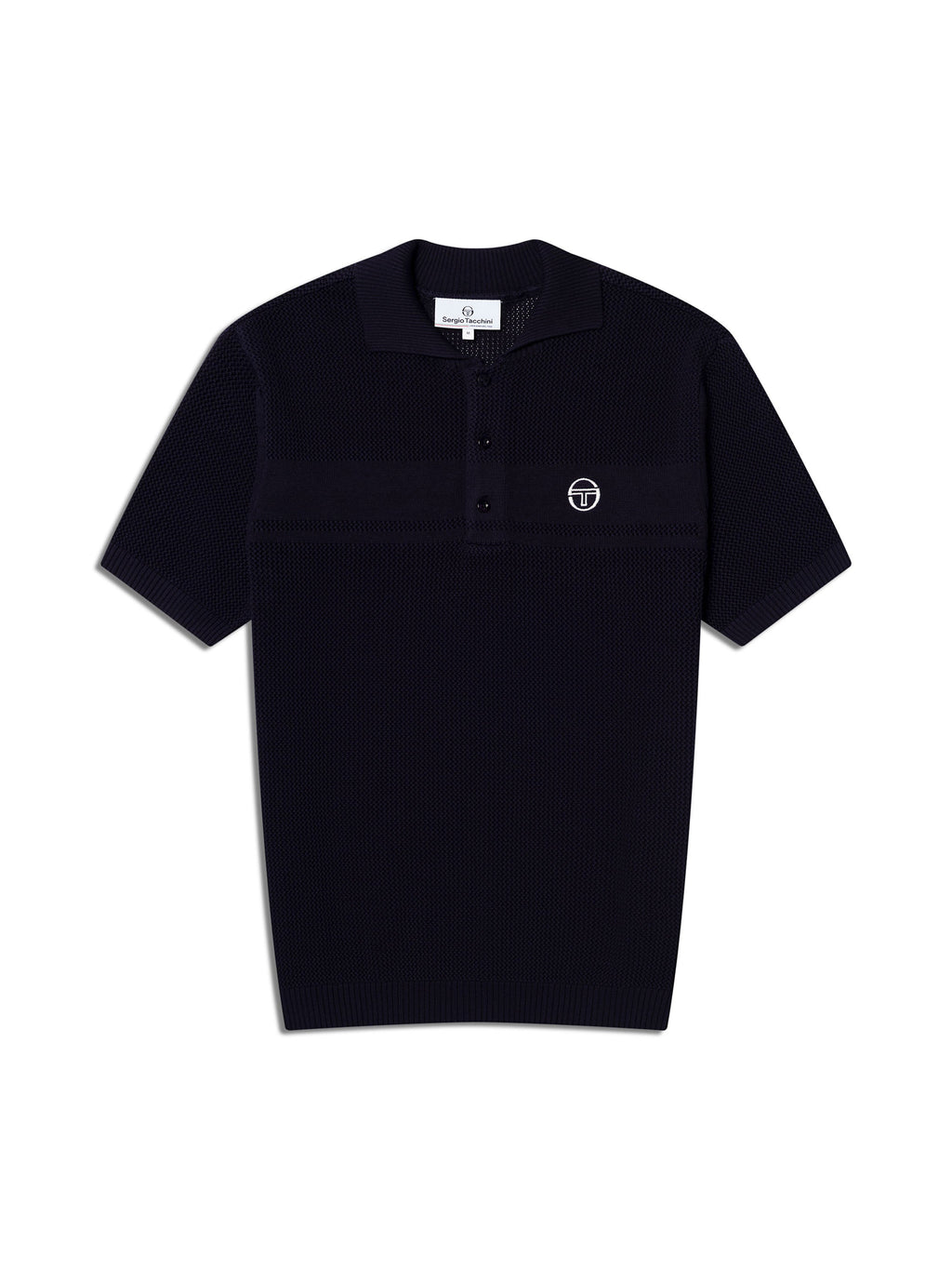 Sabino Knit Polo-Maritime Blue