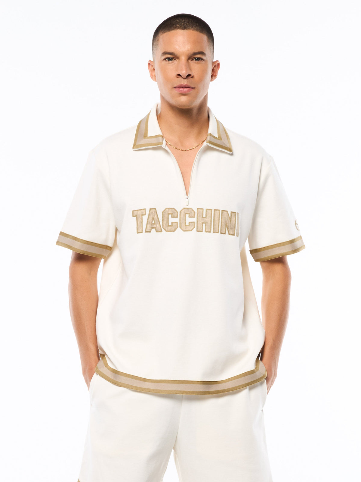 Tito Short Sleeve Polo-Gardenia