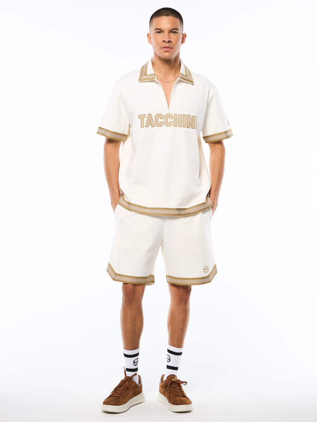 Tito Short Sleeve Polo-Gardenia