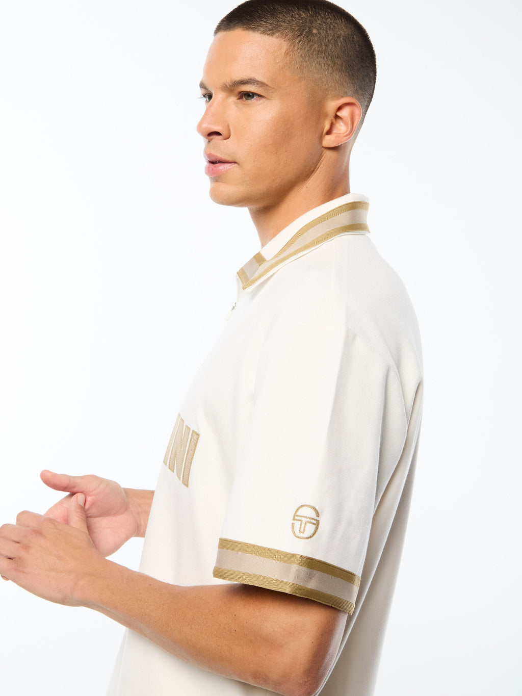 Tito Short Sleeve Polo-Gardenia