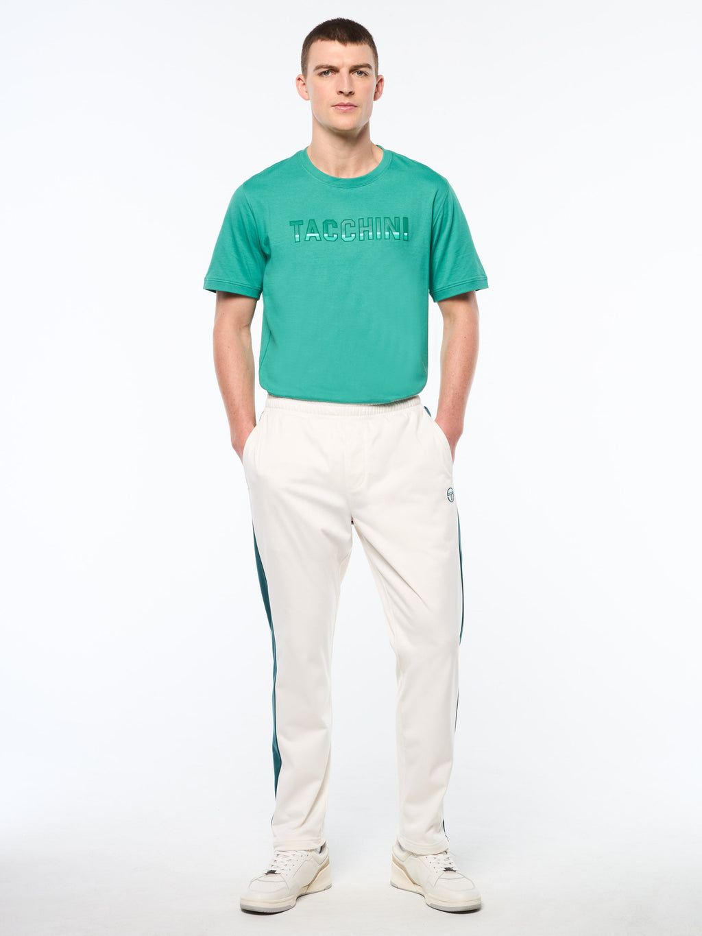 Massimo Track Pant-Gardenia