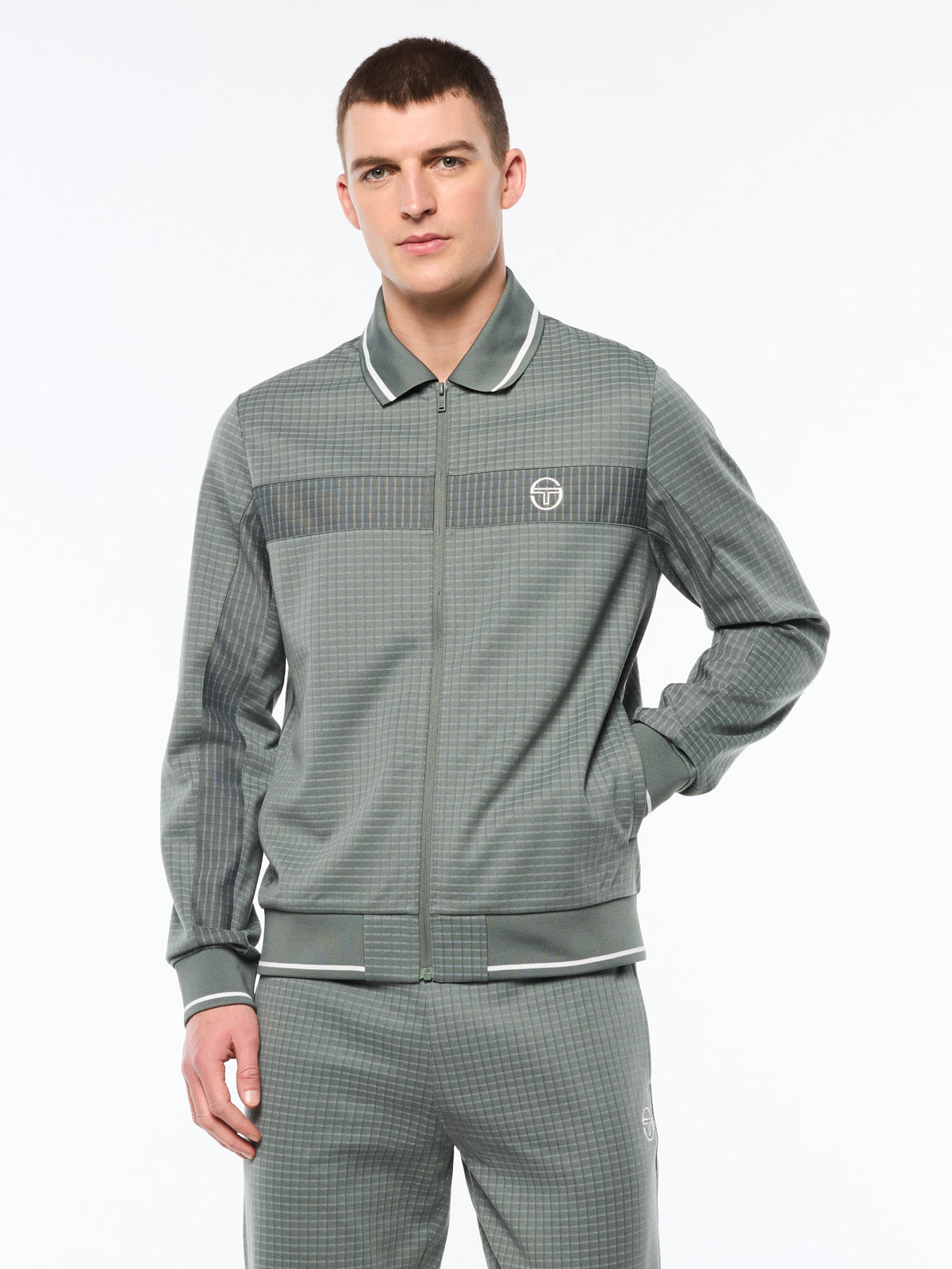 Rete Track Jacket-Agave Green