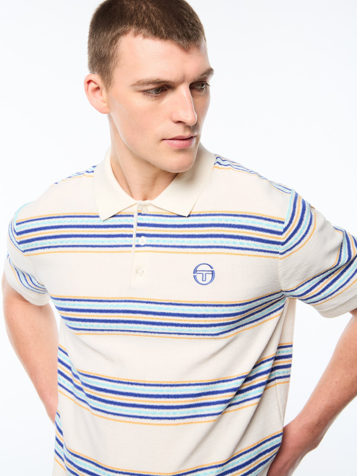 Fausto Sweater Polo-Gardenia