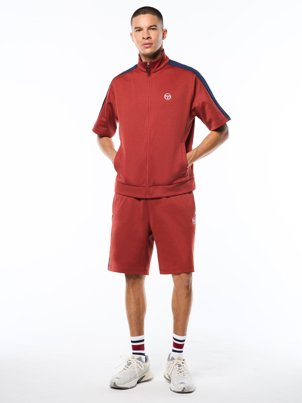 Viscotti Short Sleeve Track Jacket-Bossa Nova
