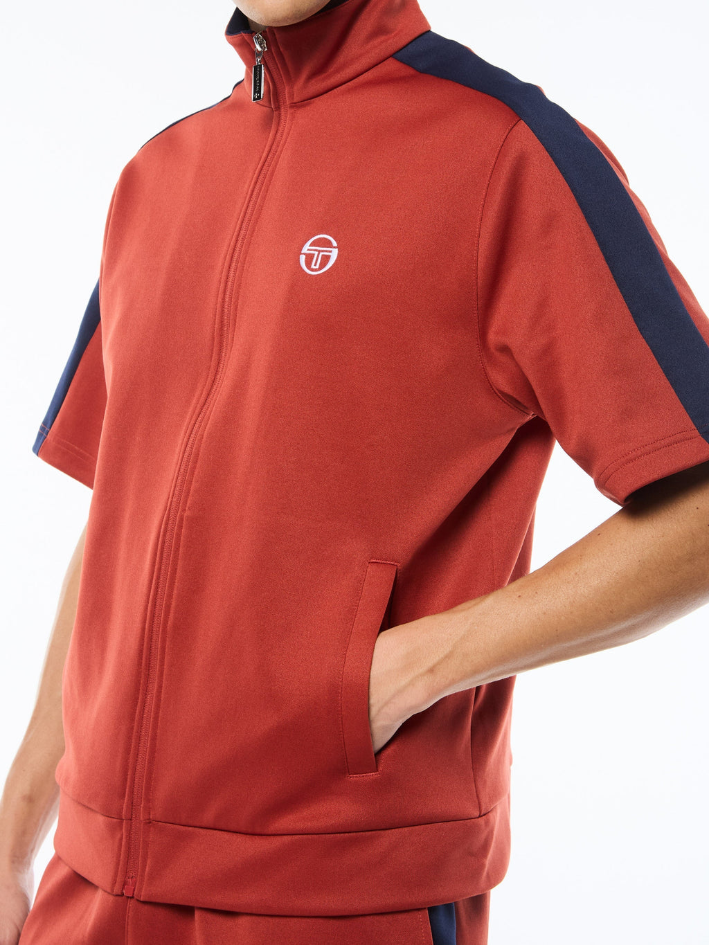 Viscotti Short Sleeve Track Jacket-Bossa Nova