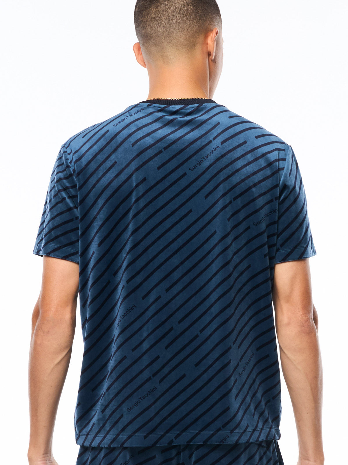 Obliquo Velour T-Shirt-Key Largo