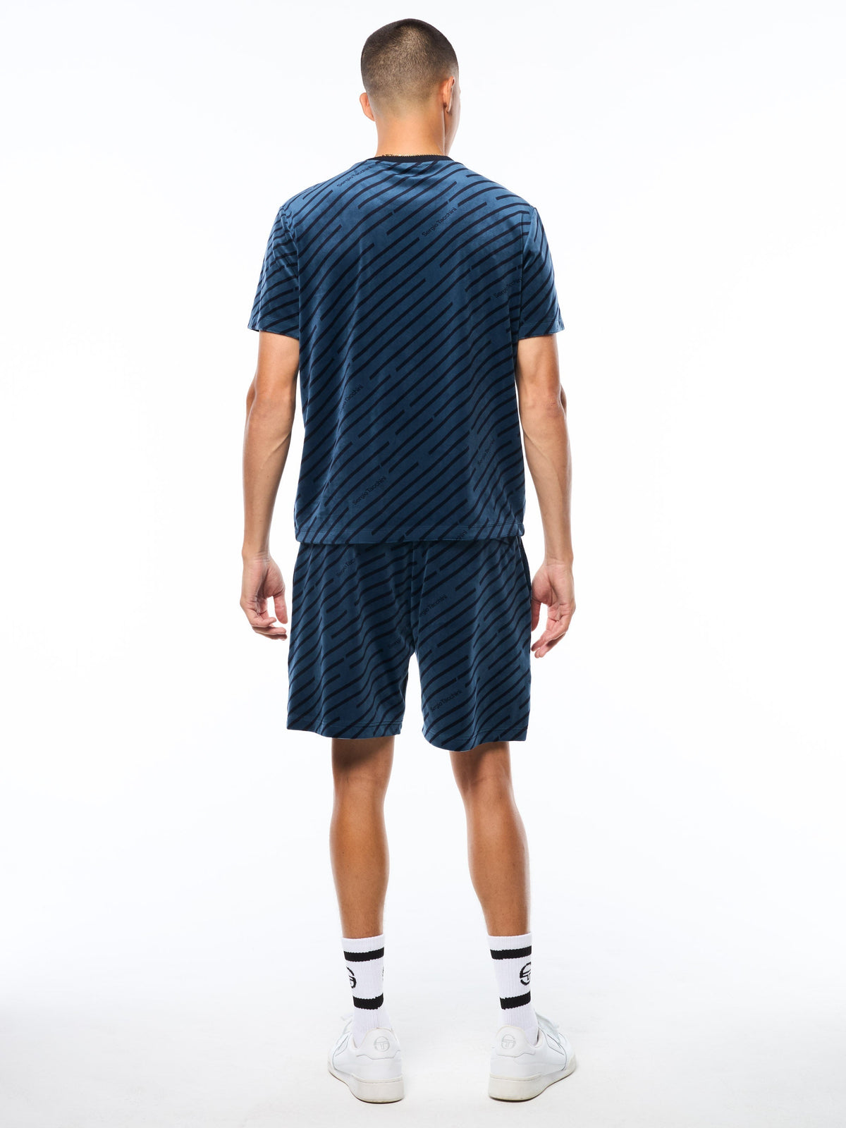 Obliquo Velour T-Shirt-Key Largo