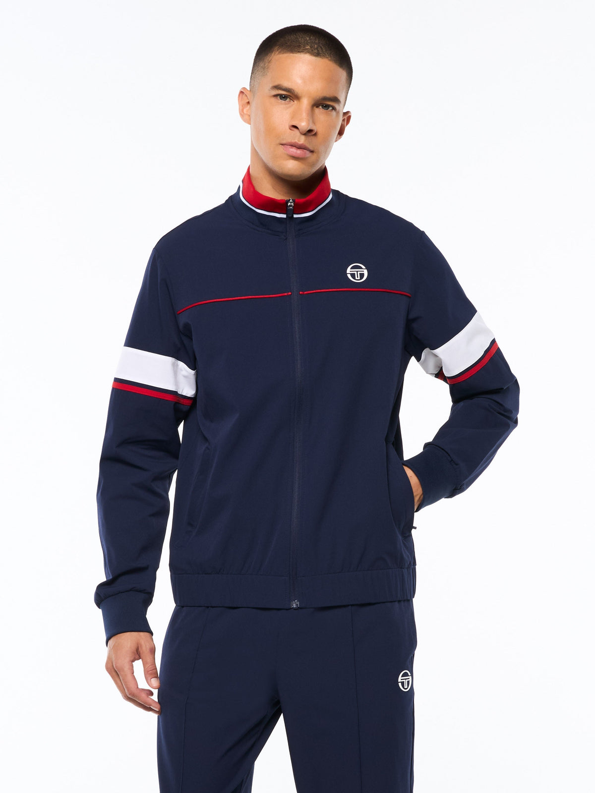 Solare Track Jacket-Maritime Blue