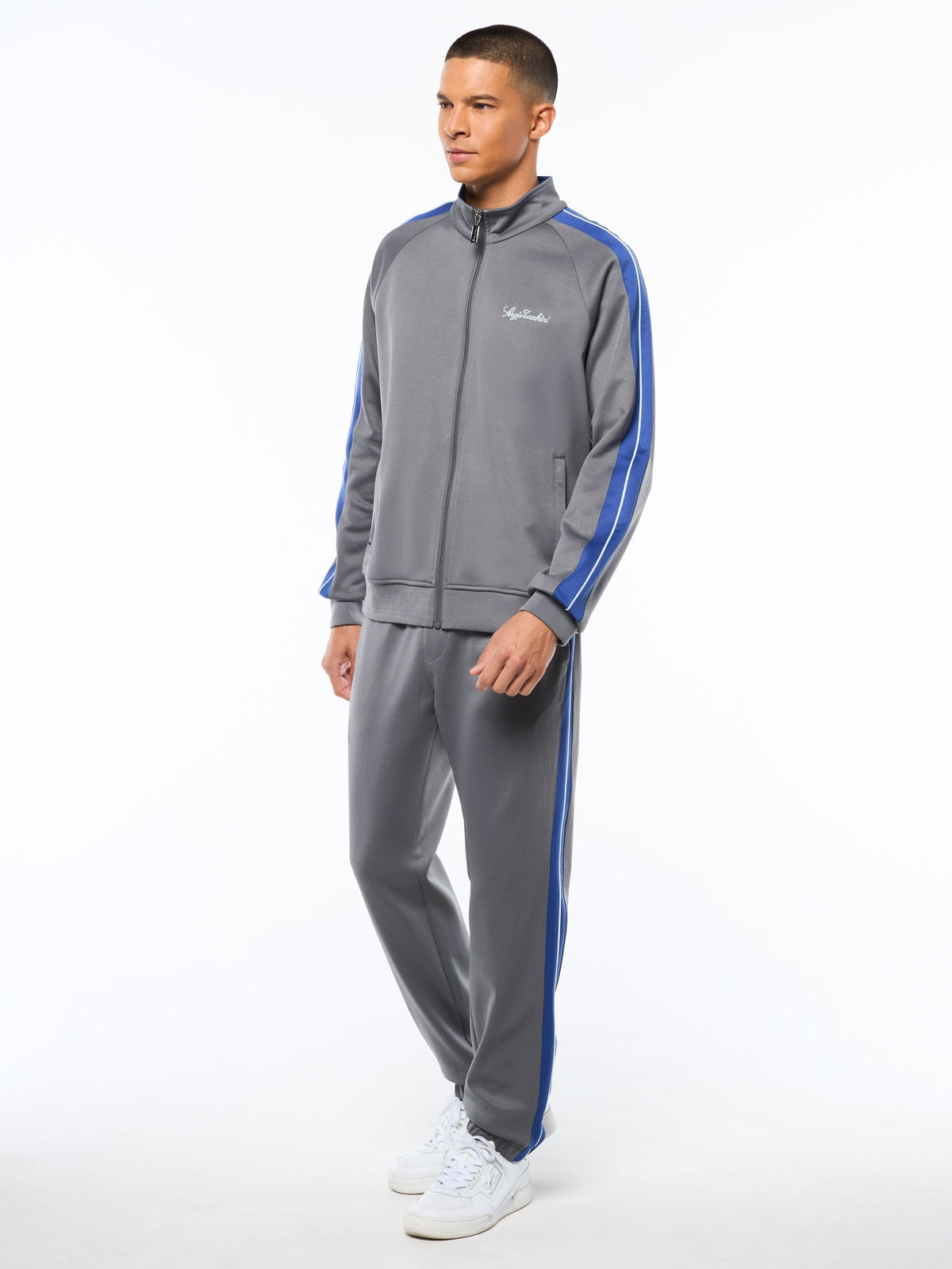 Semplice Track Jacket-Quiet Shade