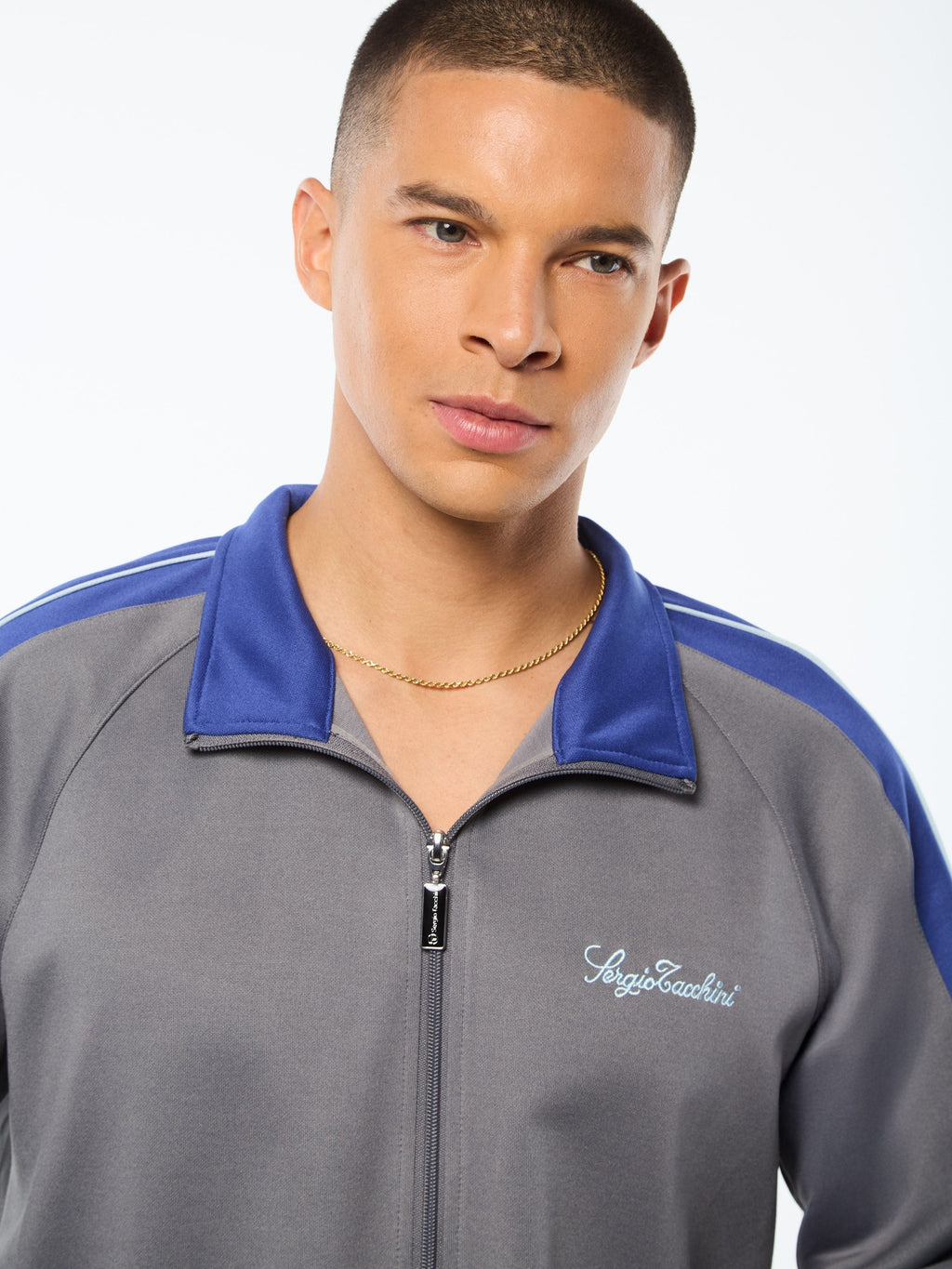 Semplice Track Jacket-Quiet Shade