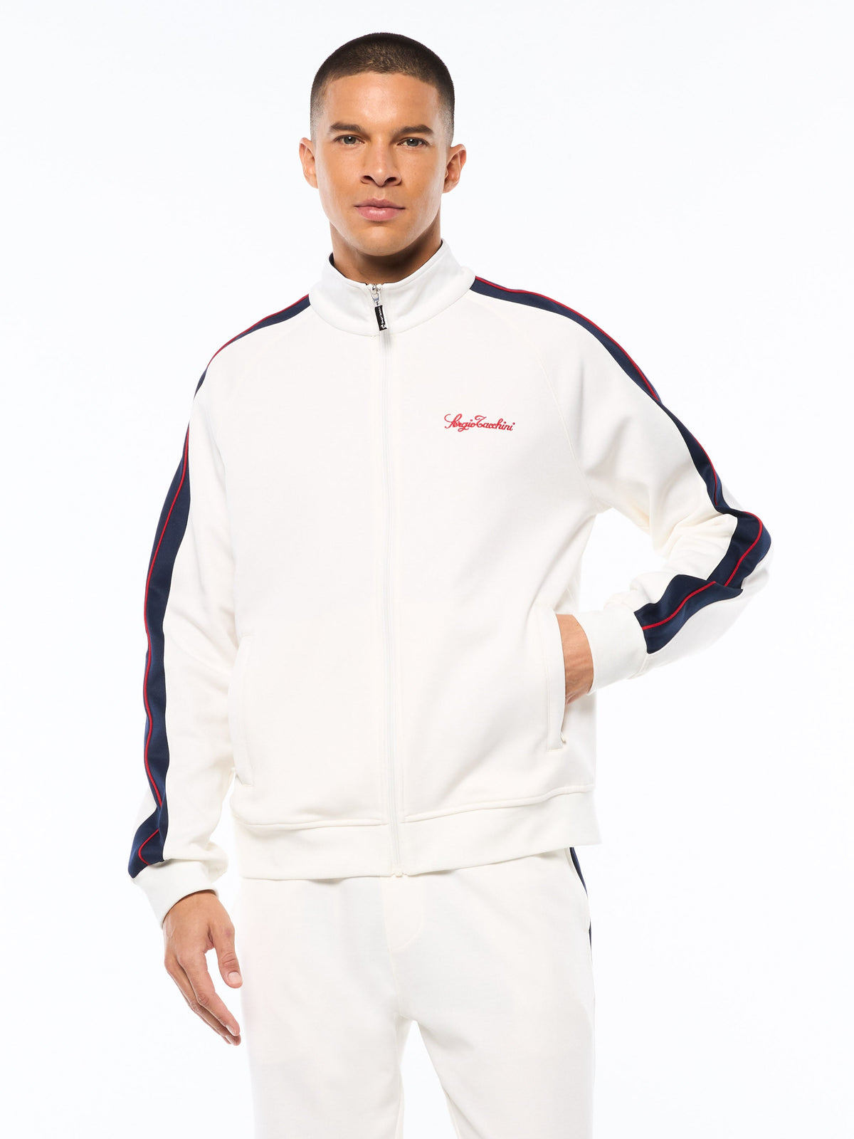 Semplice Track Jacket-Gardenia