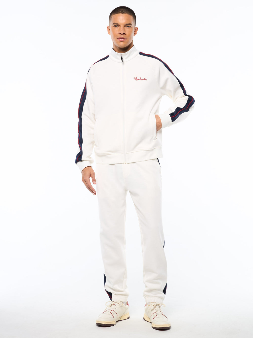 Semplice Track Jacket-Gardenia