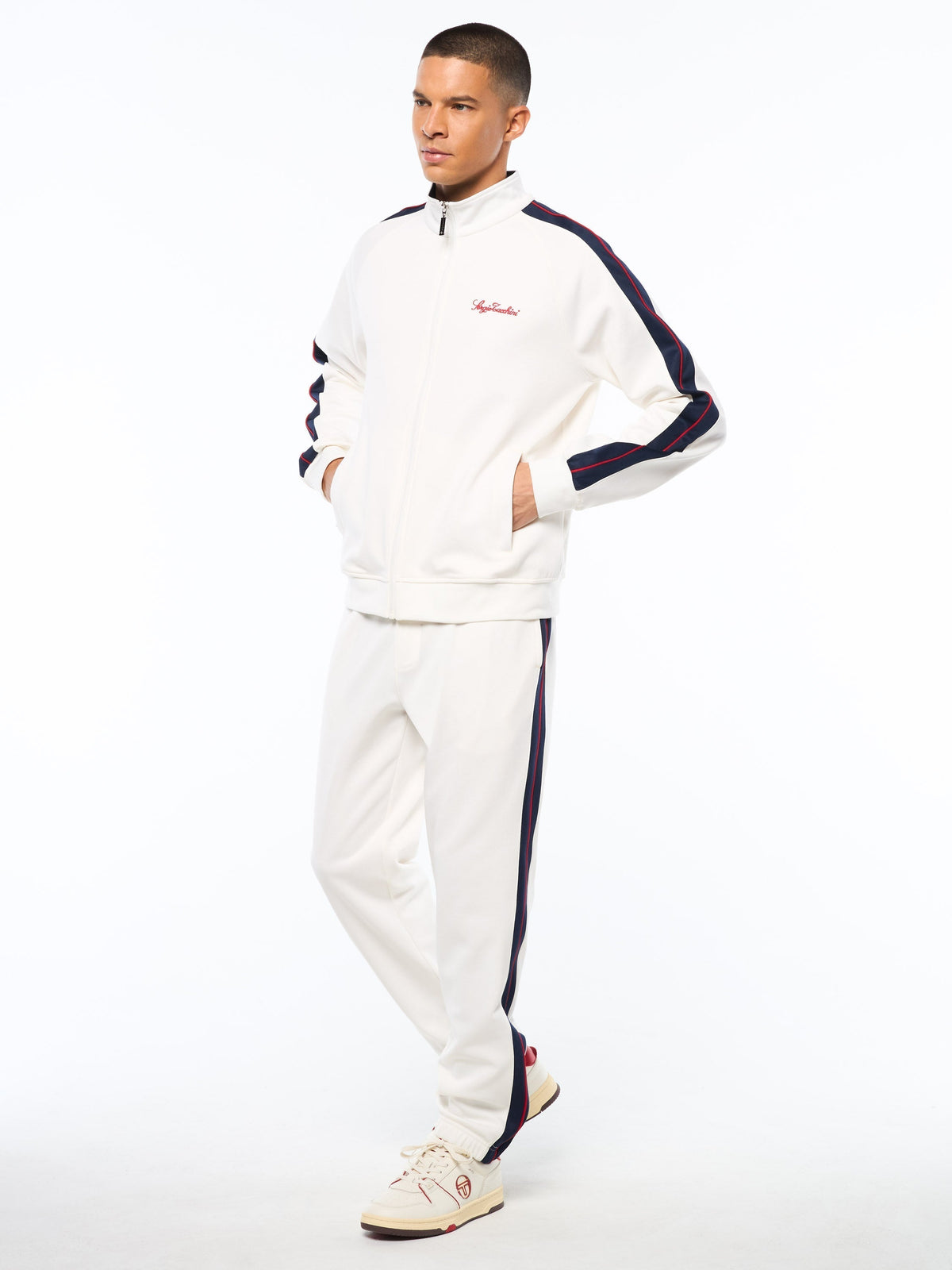 Semplice Track Jacket-Gardenia