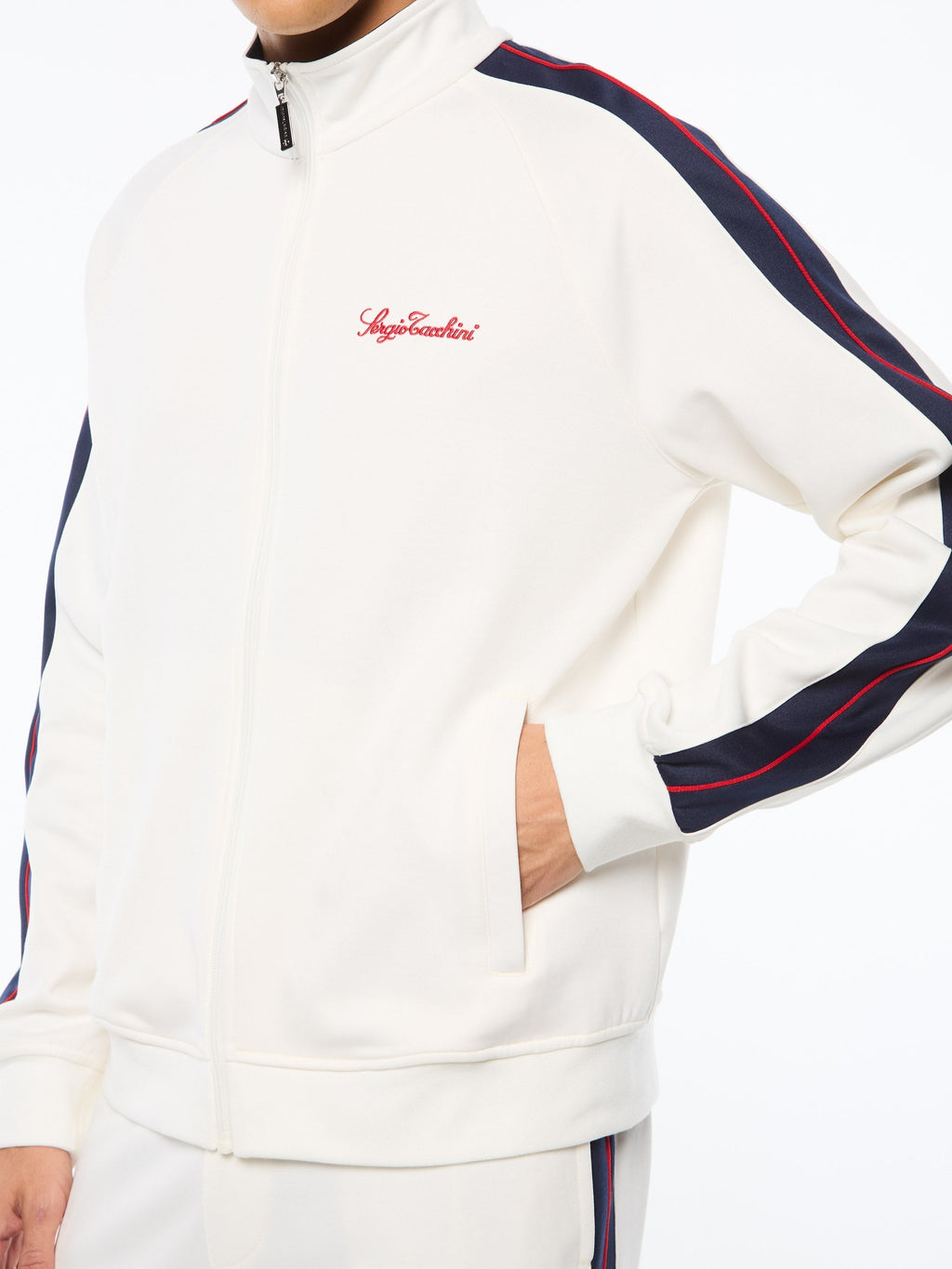 Semplice Track Jacket-Gardenia