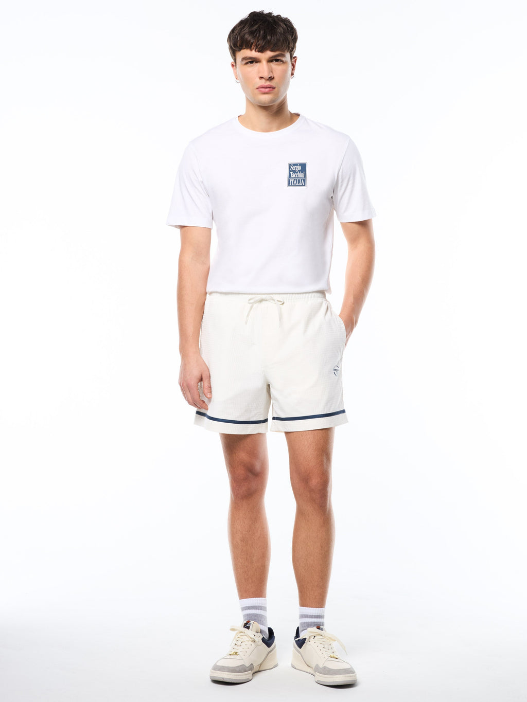 Striscia Shorts-Gardenia