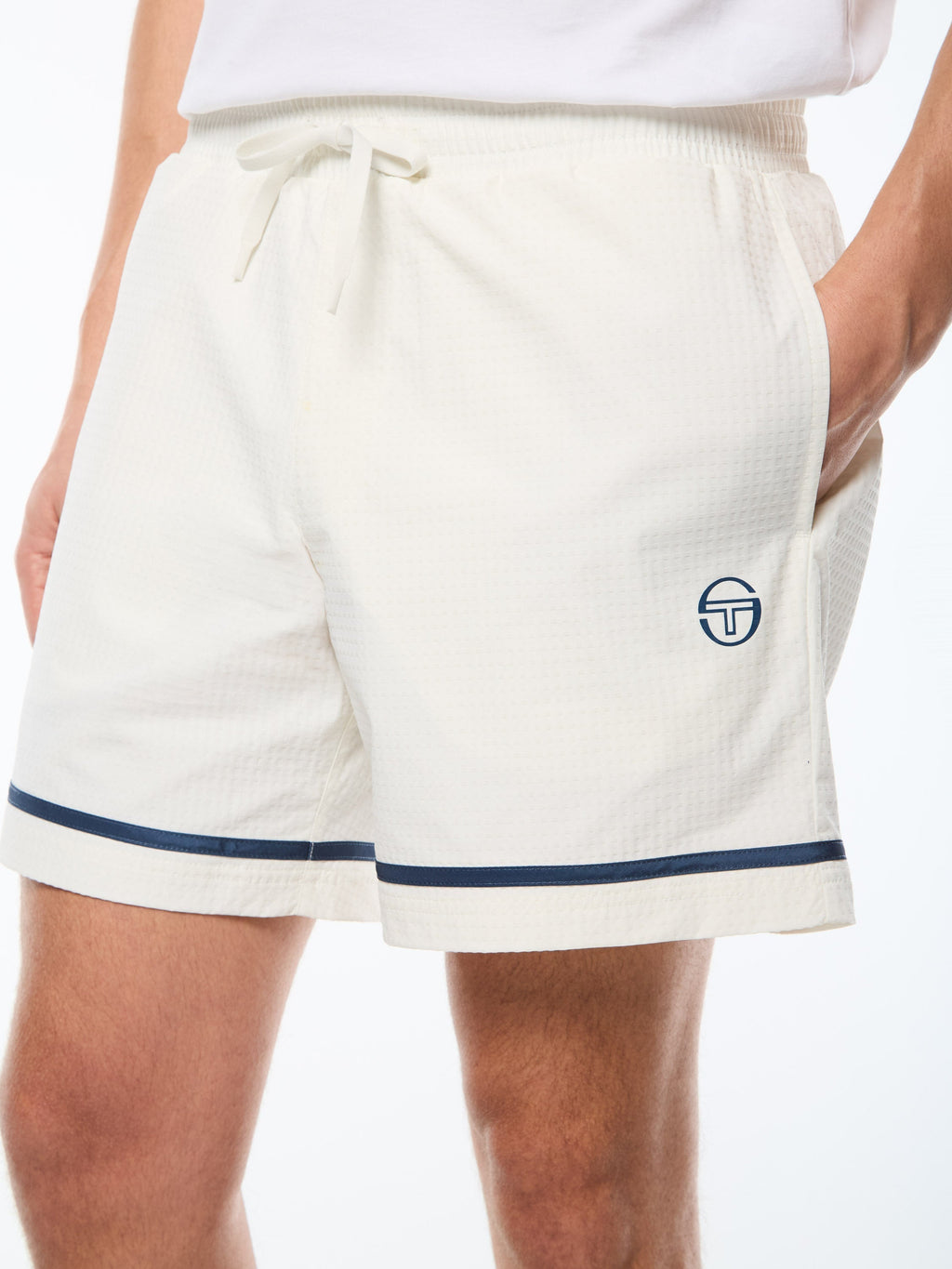 Striscia Shorts-Gardenia