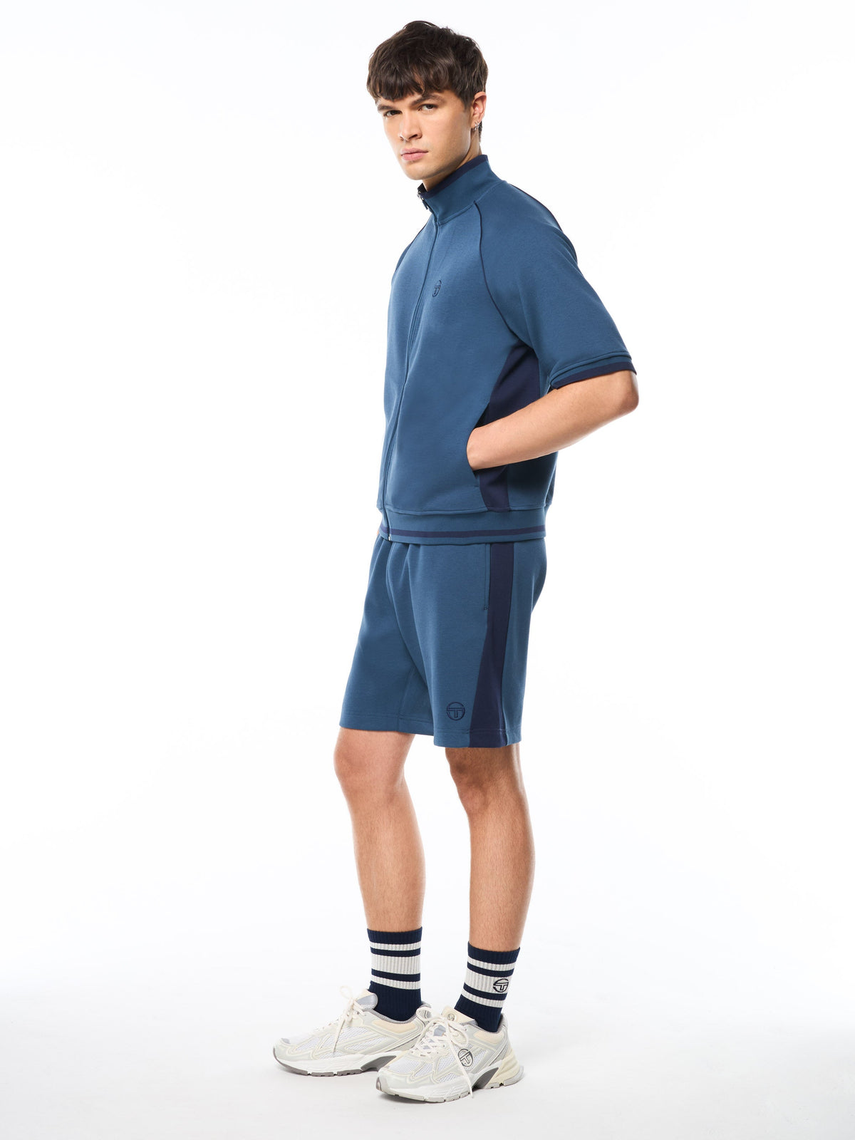 Pannello Short Sleeve Track Jacket-Key Largo