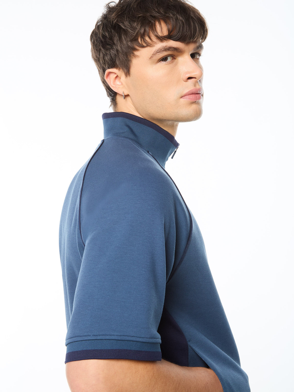 Pannello Short Sleeve Track Jacket-Key Largo