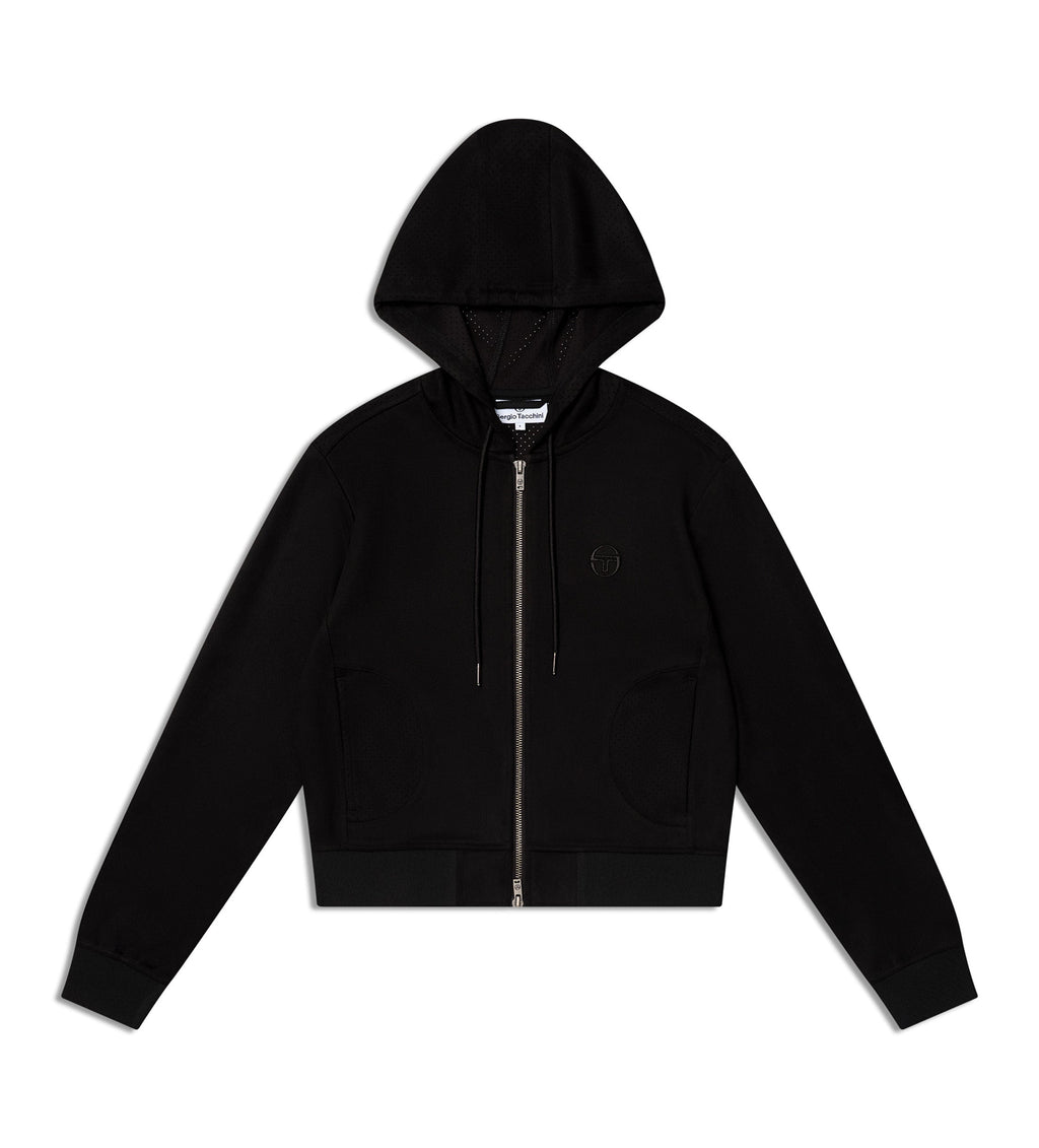 Women's Camoscio Hoodie- Black Beauty